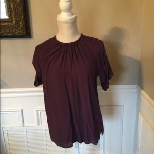 Deep purple top with tie back - never worn